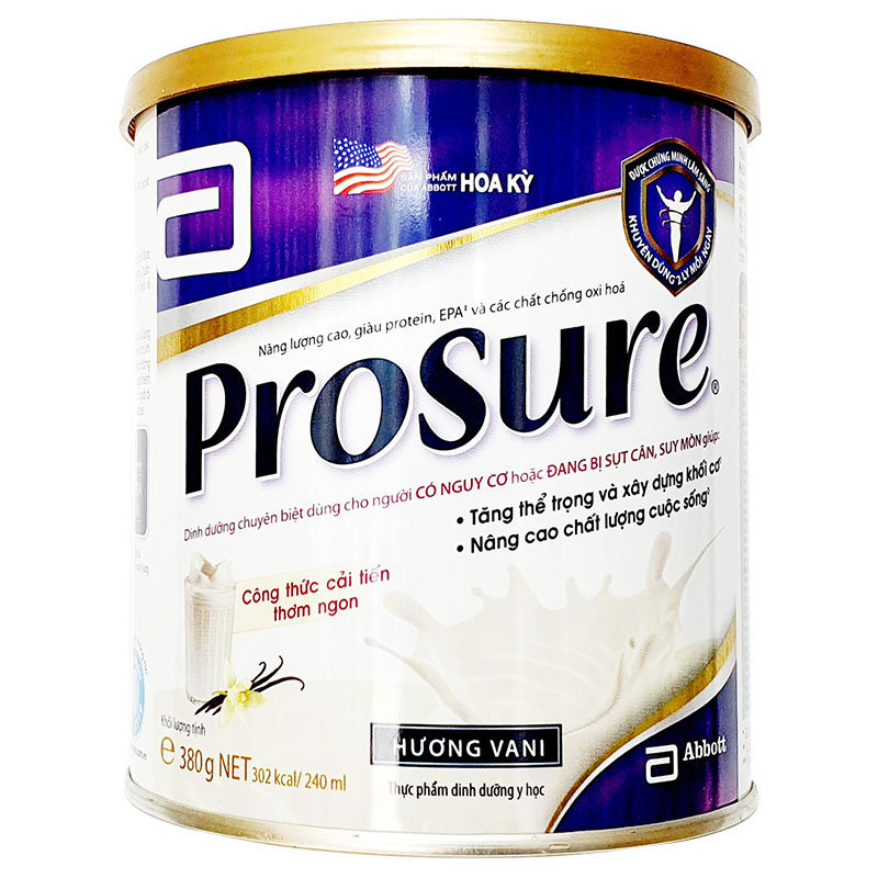 Sữa Prosure dành cho người bệnh Ung Thư 380g Chính Hãng Giá Tốt