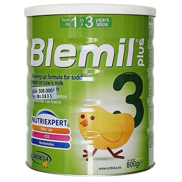 Sữa Blemil Plus 3 800g (1-3 tuổi) Chính Hãng Giá Rẻ Nhất Tại Hà Nội