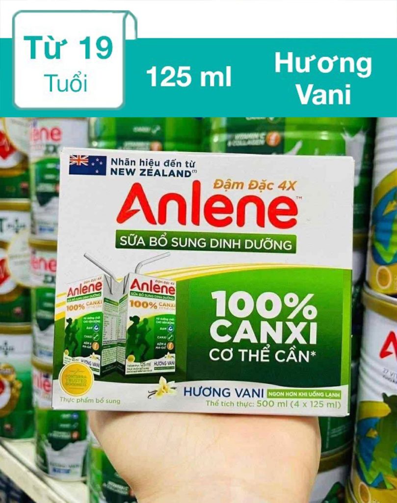 Sữa pha sẵn anlene 4x