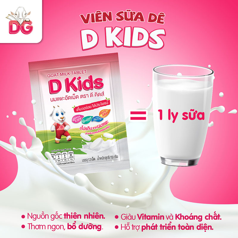 Viên sữa dê D Kids