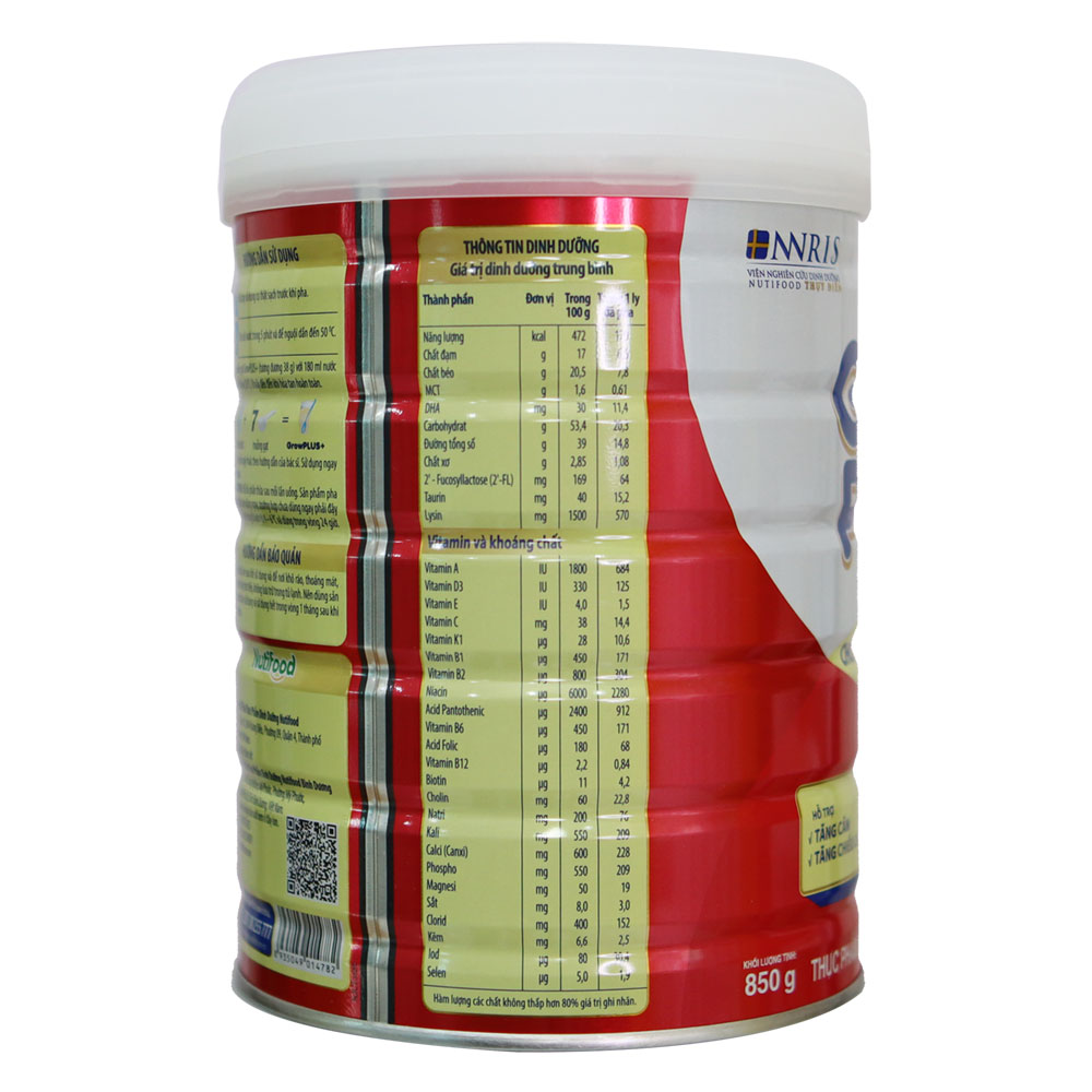 Sữa Grow Plus 1+ Nutifood